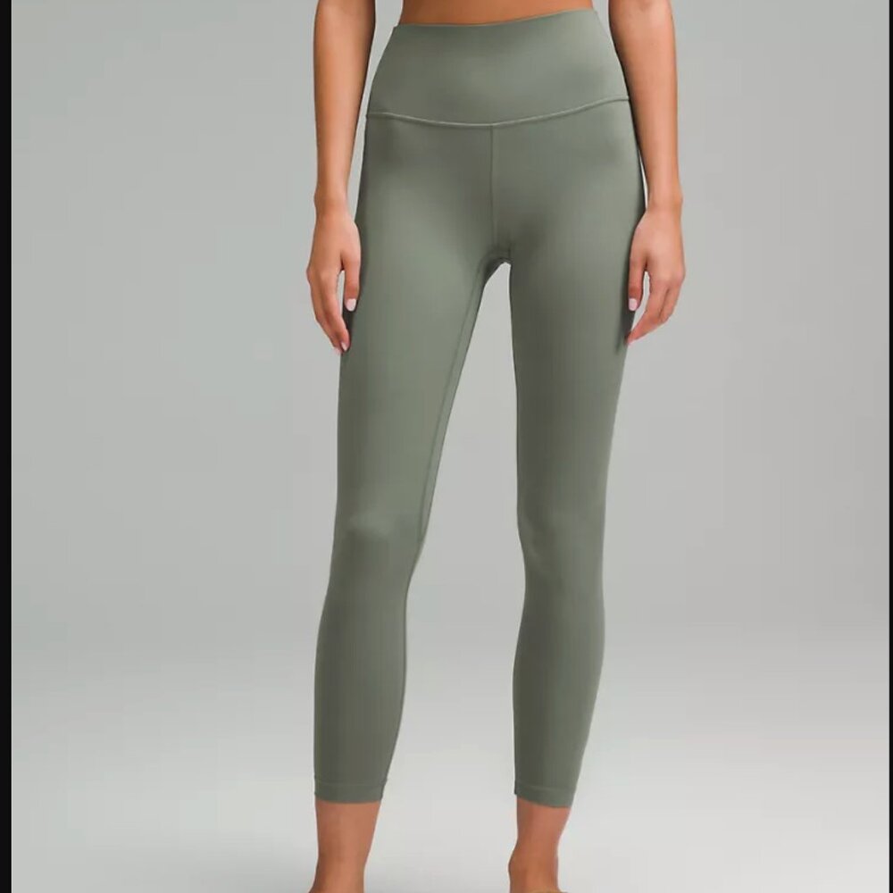 Lululemon Align High-Rise Pant 25" – Grey Eucalyptus, Size 2, NWT